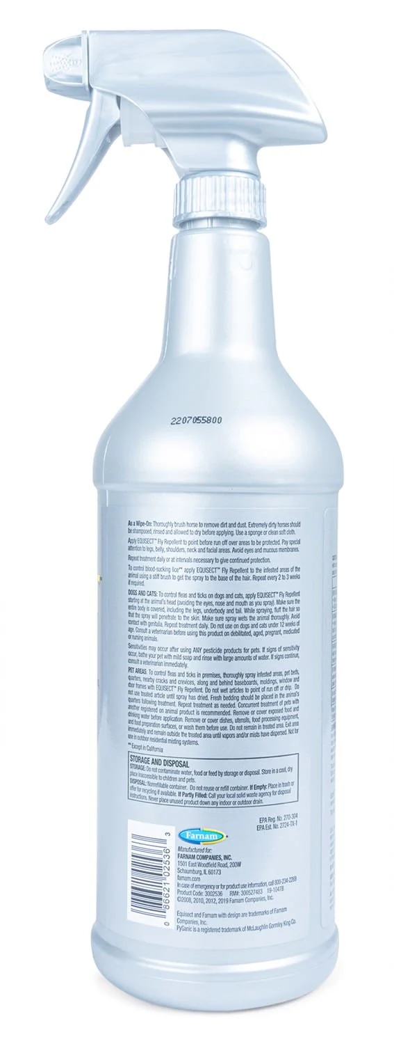 Farnam Equisect Water-Based Botanical Fly Repellent with Herbal Scent for Horses, Dogs and Cats - Image 3