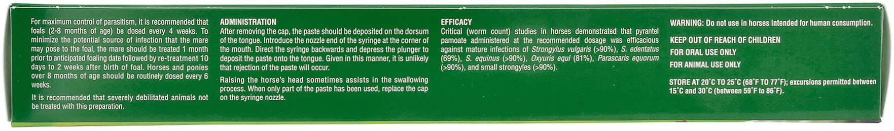 Exodus Pyrantel Pamoate Horse Dewormer Paste - Image 3