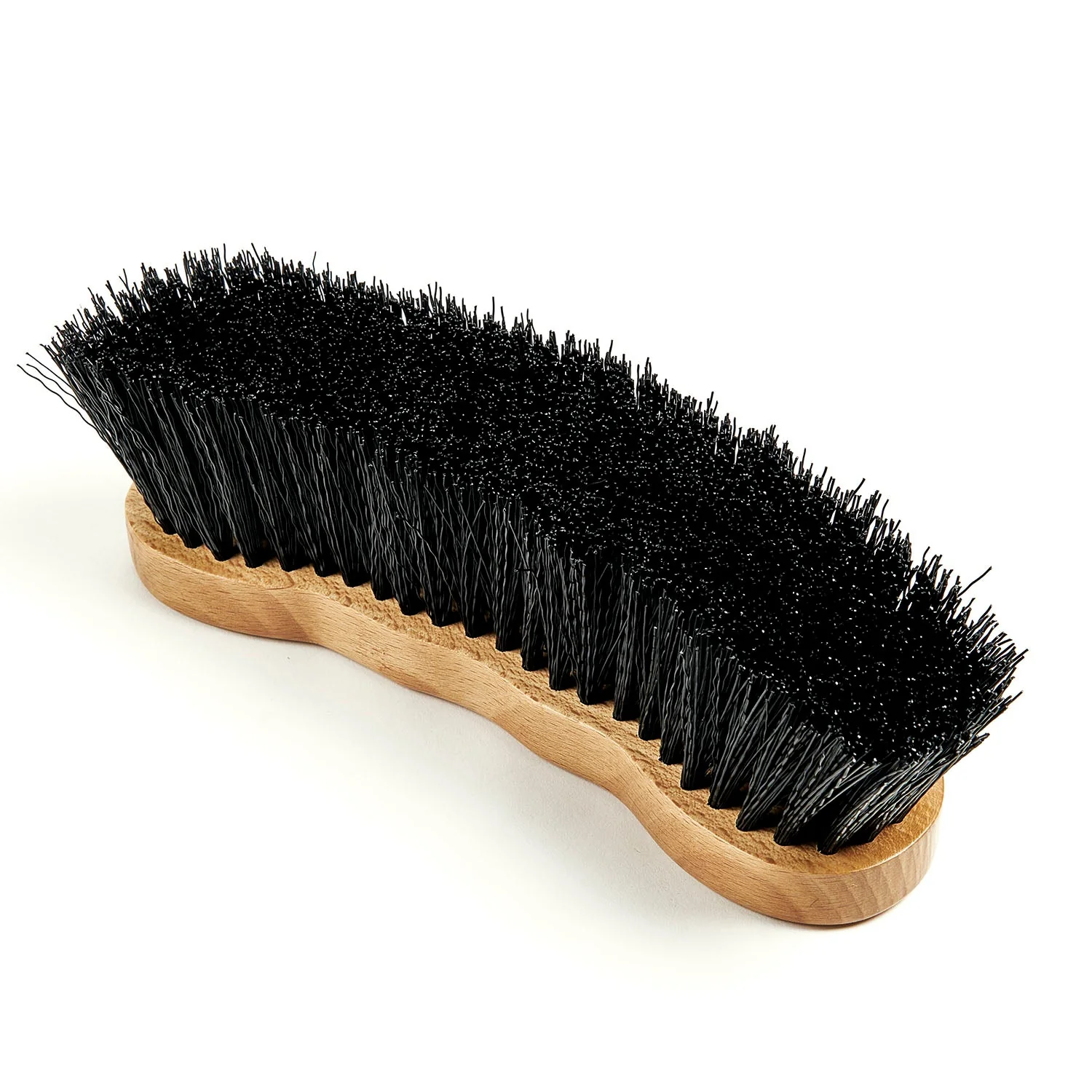 Shires Ezi-Groom Premium Dandy Brush for Horses – Large, Hard-Wearing Synthetic Bristles, Ergonomic Beech Wood - Image 2