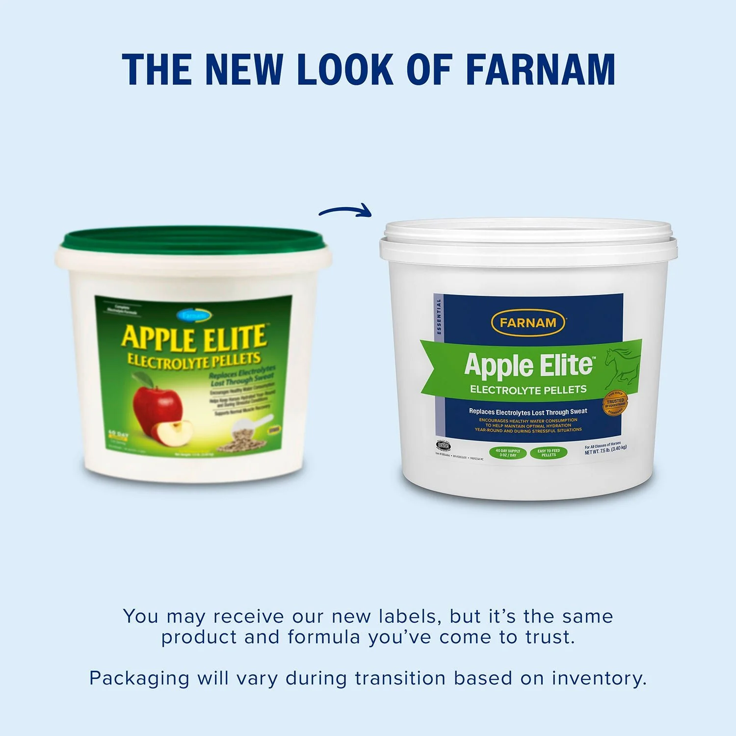 Farnam Apple Elite Electrolyte Pellets for Horses, 7.5 lbs, 40 Day Supply - Image 3