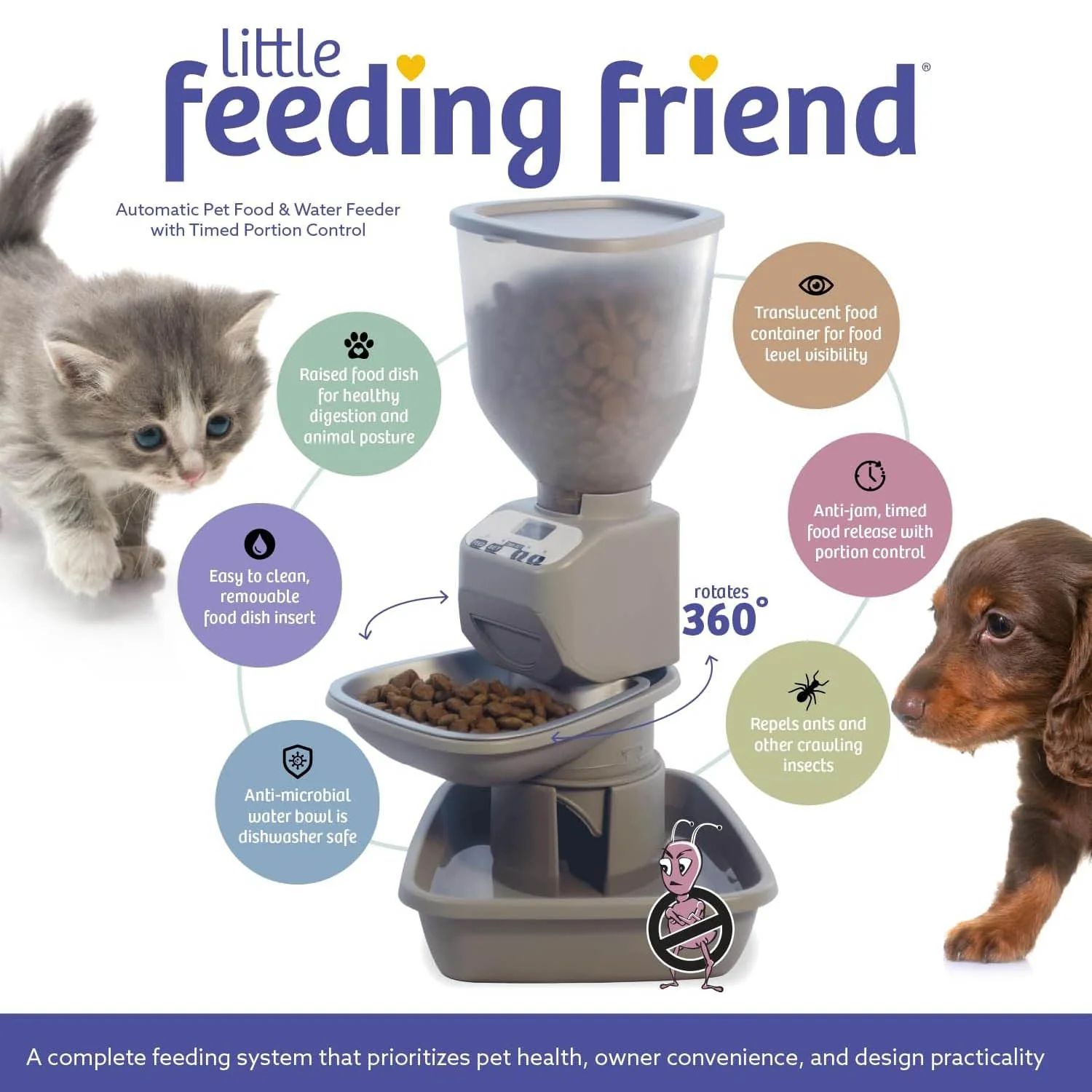 Feeding Friend Automatic Pet Feeder – Timed Portion Control Food & Water Dispenser for Cats and Dogs - Image 10
