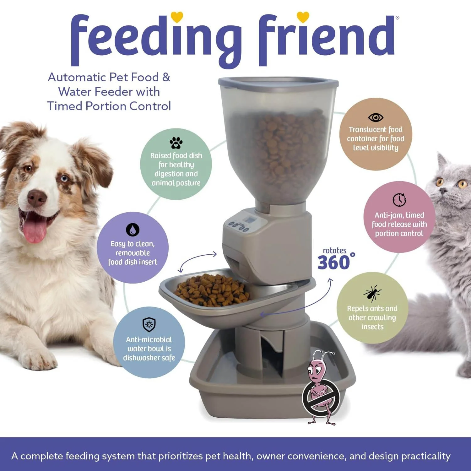 Feeding Friend Automatic Pet Feeder – Timed Portion Control Food & Water Dispenser for Cats and Dogs - Image 18