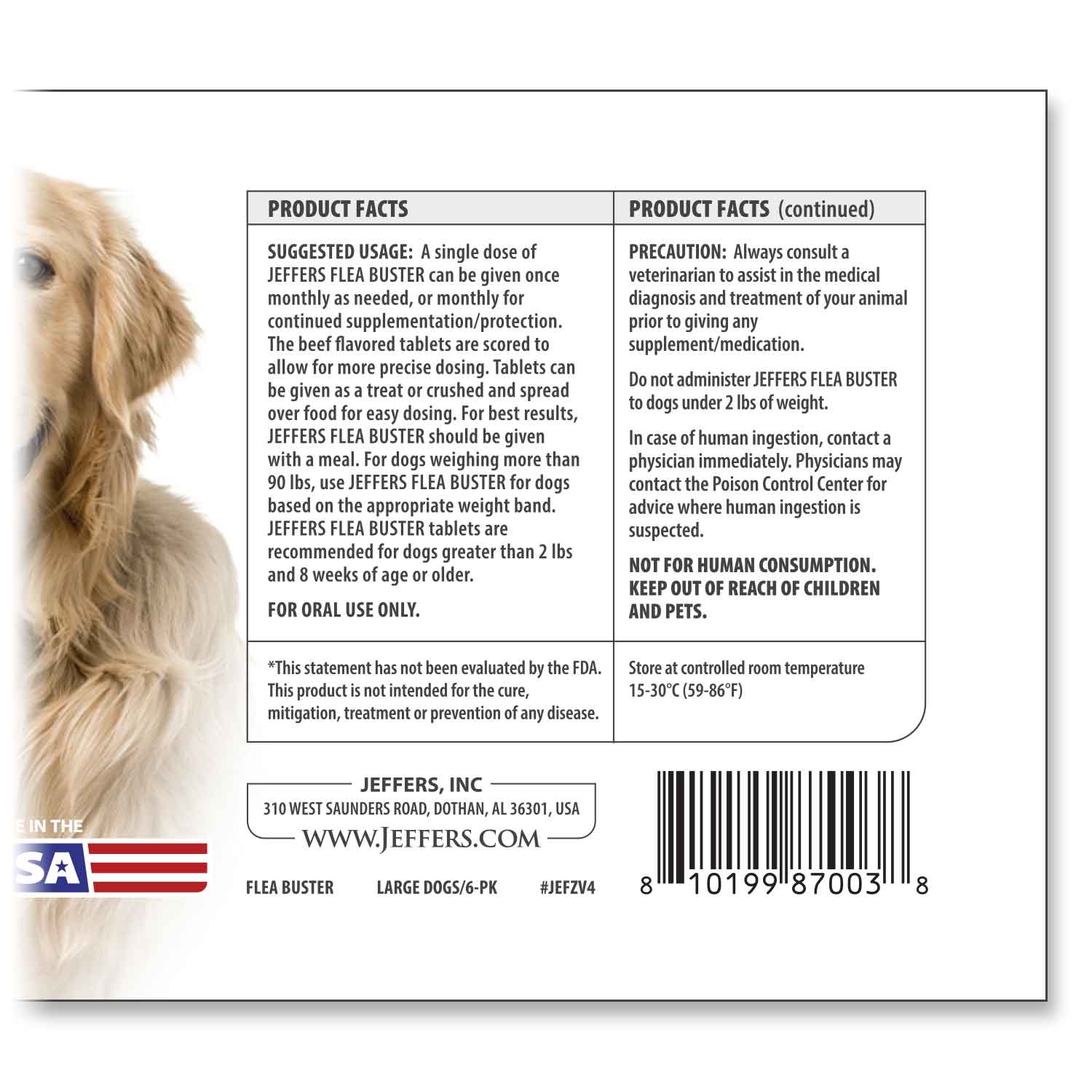 Jeffers Flea Buster Monthly Oral Flea Supplement for Dogs - Image 14