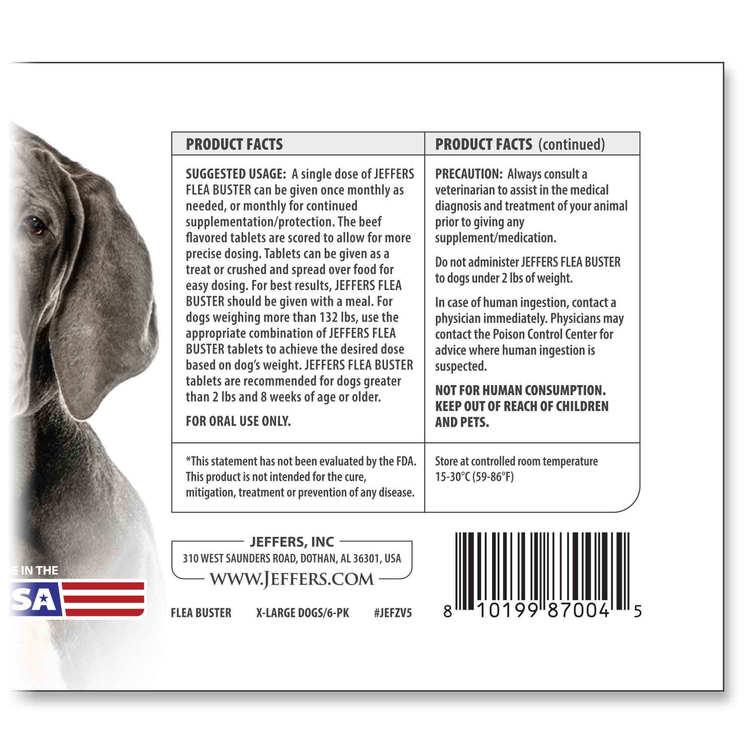 Jeffers Flea Buster Monthly Oral Flea Supplement for Dogs - Image 17