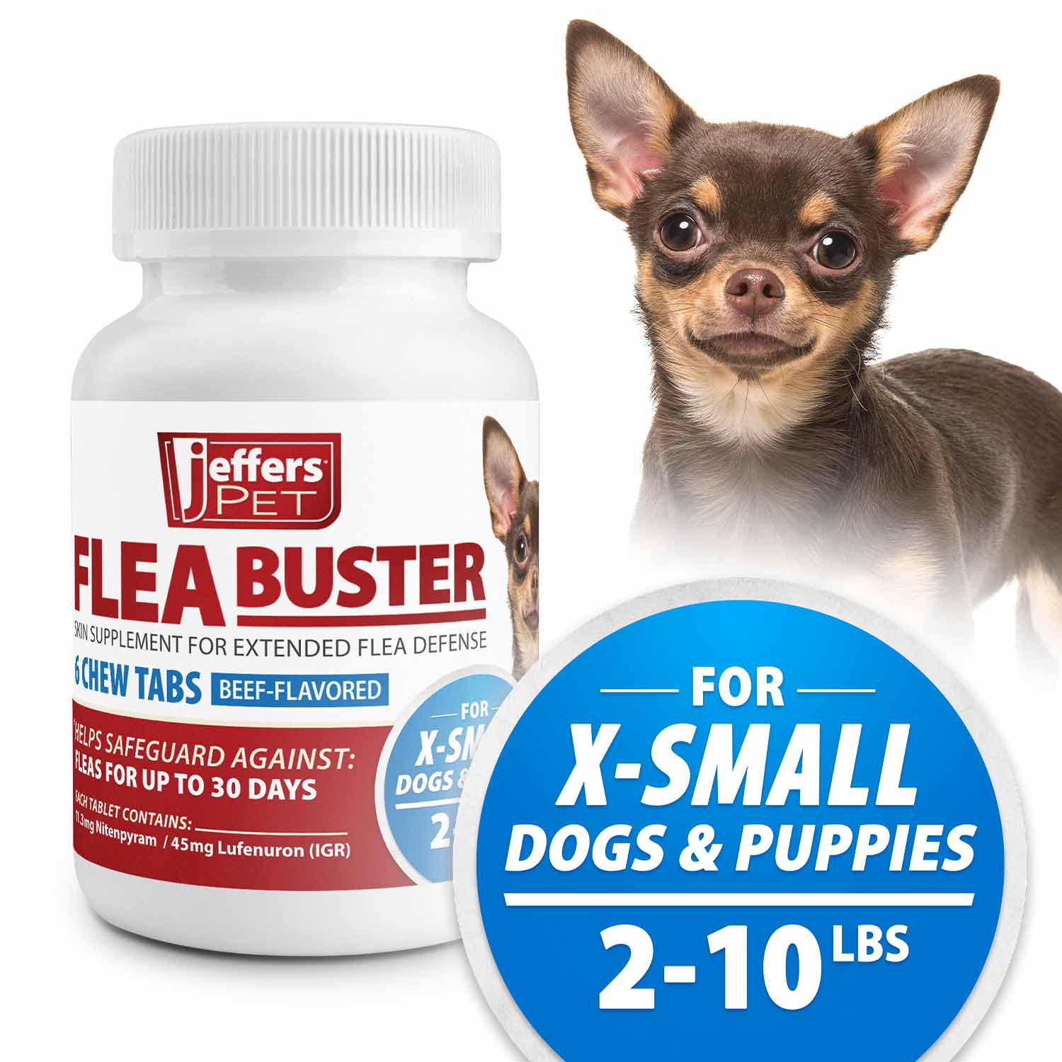 Jeffers Flea Buster Monthly Oral Flea Supplement for Dogs - Image 2