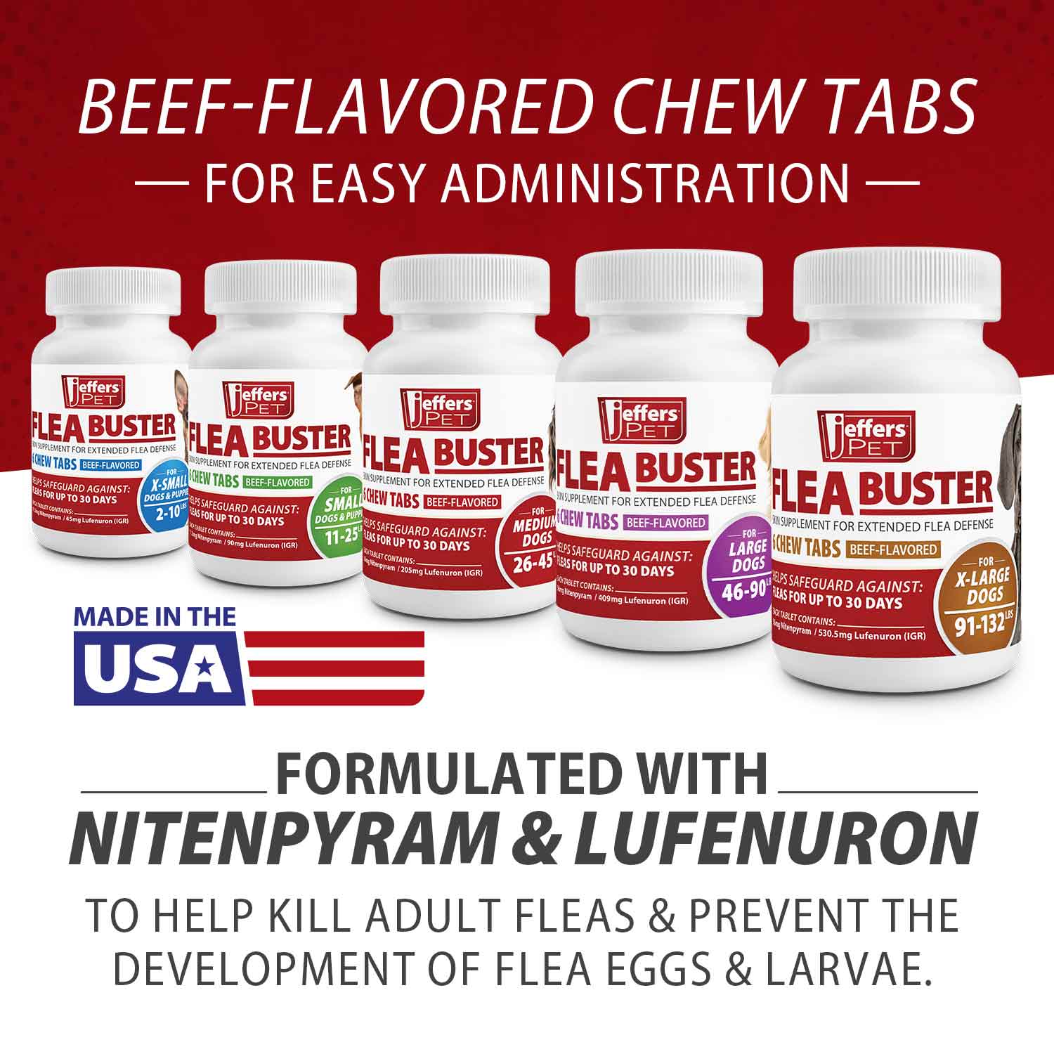 Jeffers Flea Buster Monthly Oral Flea Supplement for Dogs - Image 4
