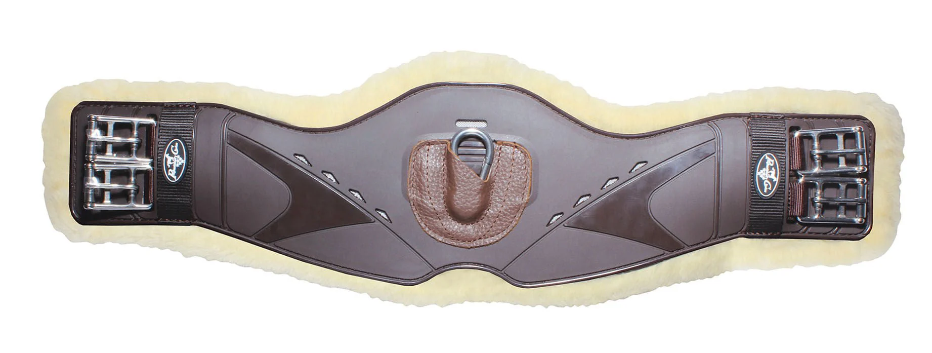 Professional's Choice Fleece Contoured Monoflap Girth, Brown - Image 10