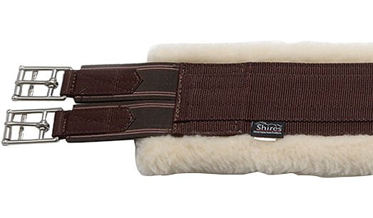 Arma Nylon Fleece Lined Girth for Horses, Brown - Image 16