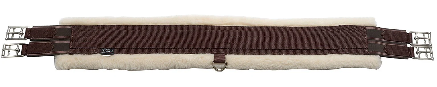 Arma Nylon Fleece Lined Girth for Horses, Brown - Image 31