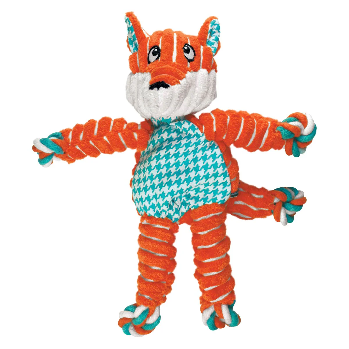 KONG Floppy Knots Plush Dog Toy with Internal Rope & Squeaker - Image 13