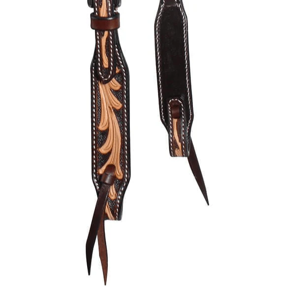 Professional's Choice Floral One Ear Headstall, Brown - Image 4
