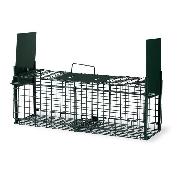 Metal Two-Door Live Animal Cage Trap – Foldable & Durable