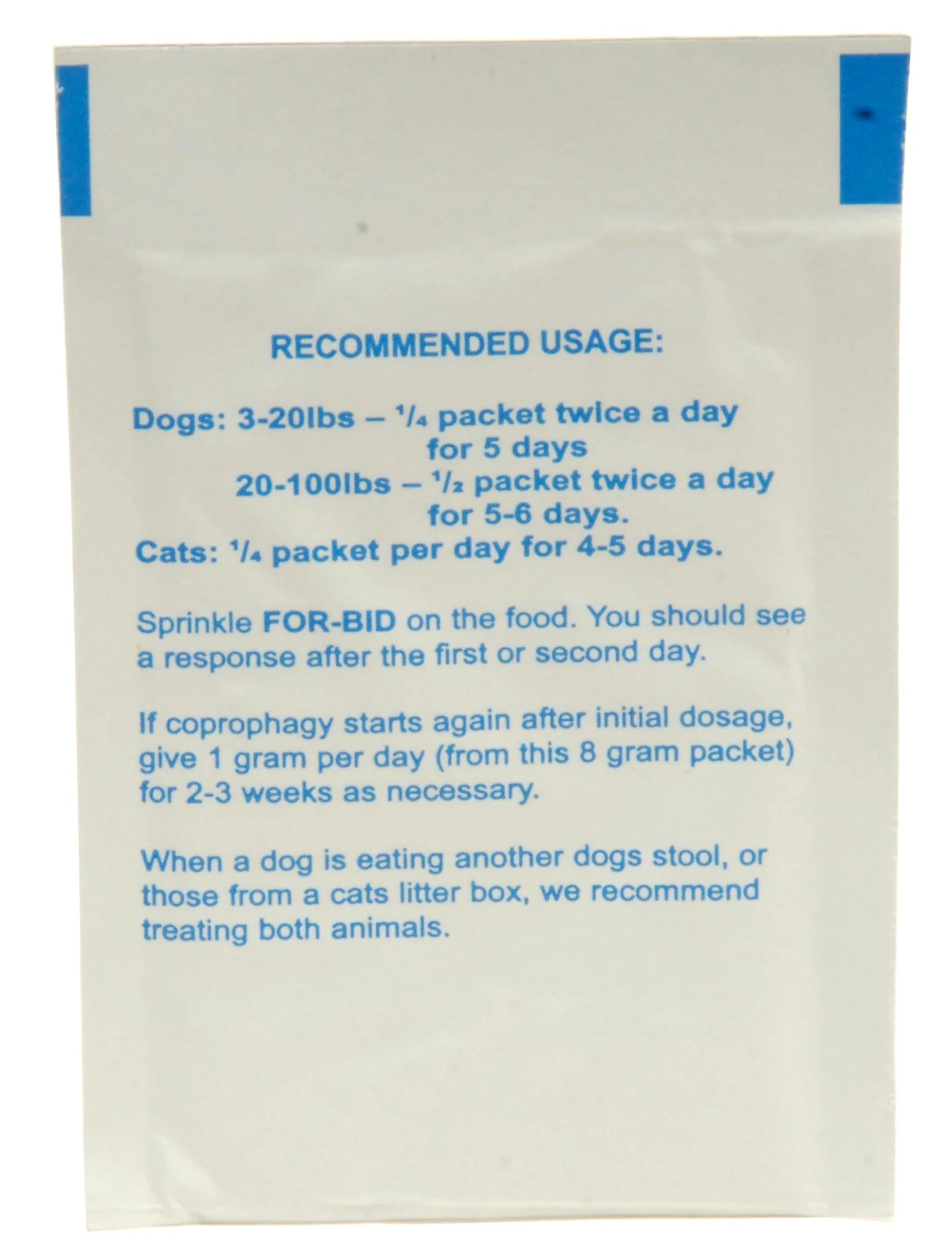 For-bid Anticoprophagic Stool Eating Deterrent for Dogs, 8 g - Image 2