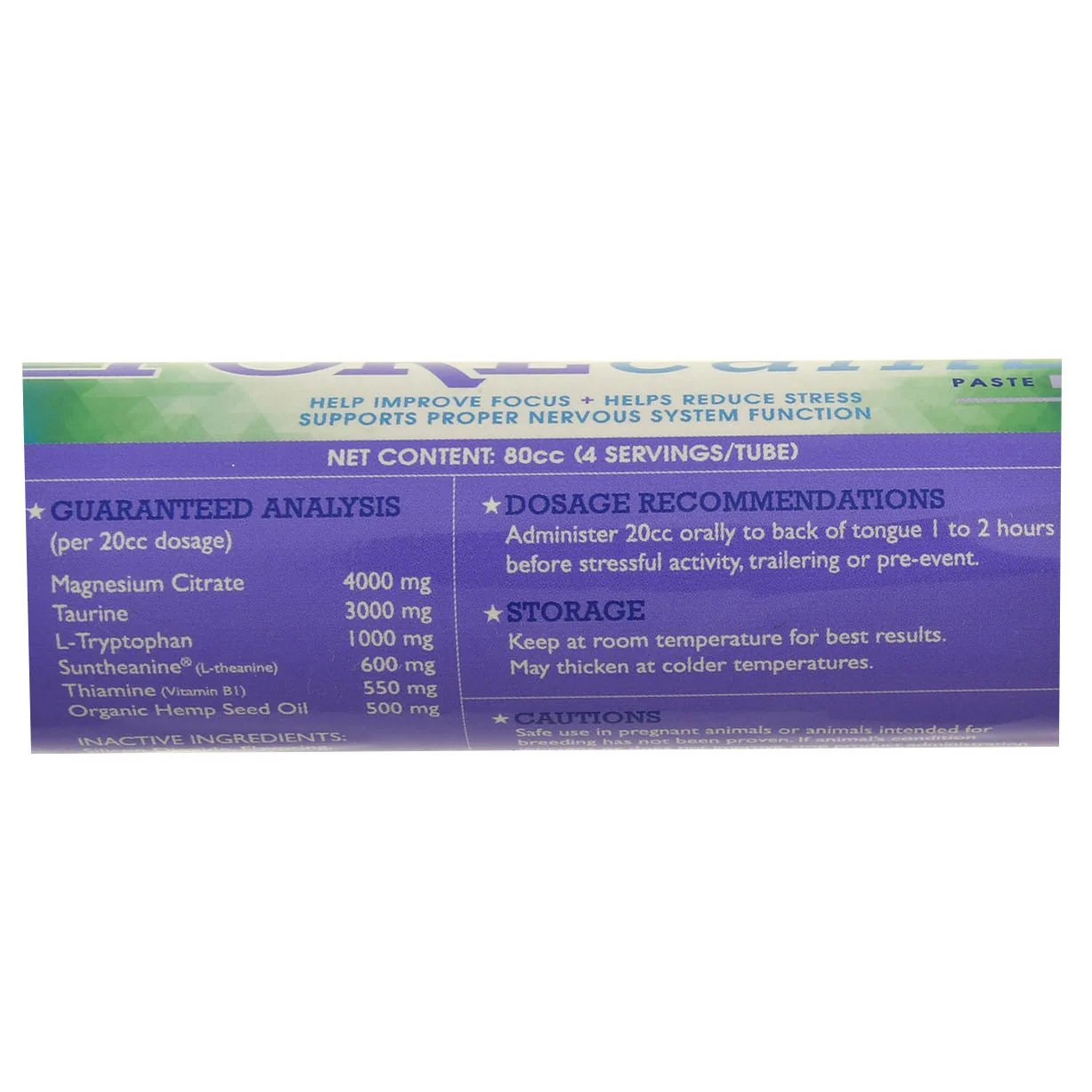 ForeCalm Paste Oral Syringe for Horses, 80 cc - Image 2
