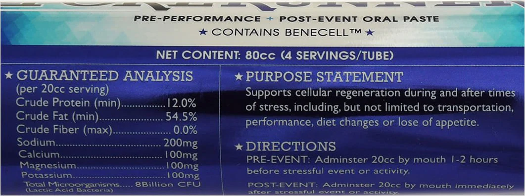ForeRunner Equine Performance Paste, 80cc – Stamina, Electrolytes & Recovery Support - Image 2