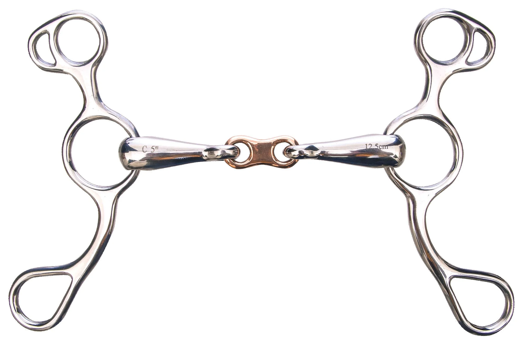 Shires French Link Sliding Gag Bit - Image 2