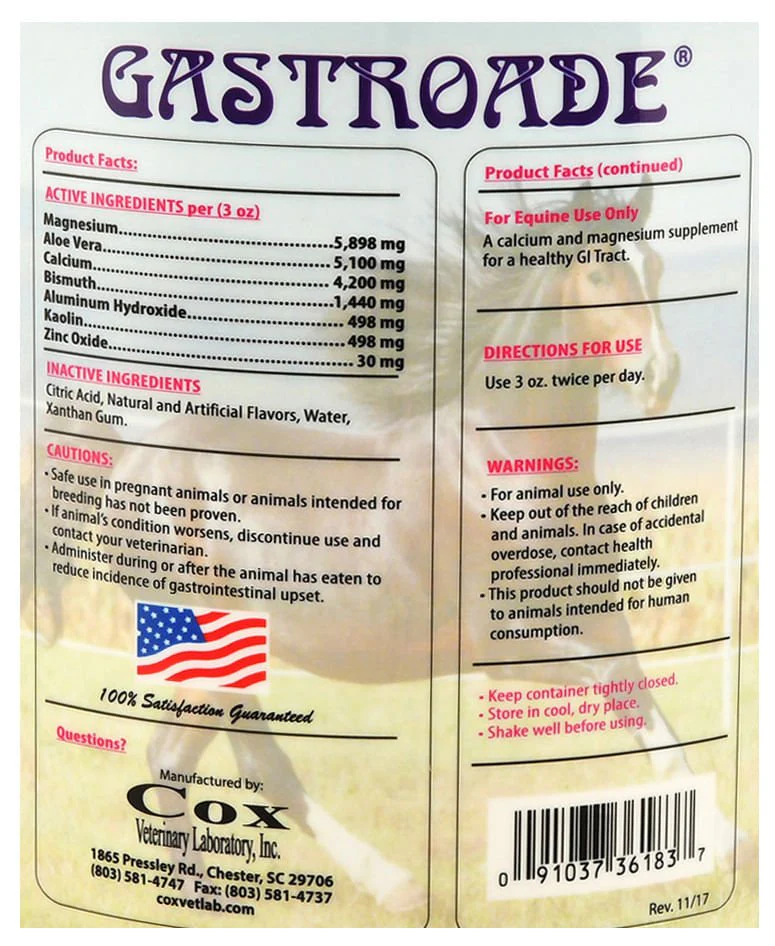 Gastroade Liquid GI Supplement for Horses - Image 2