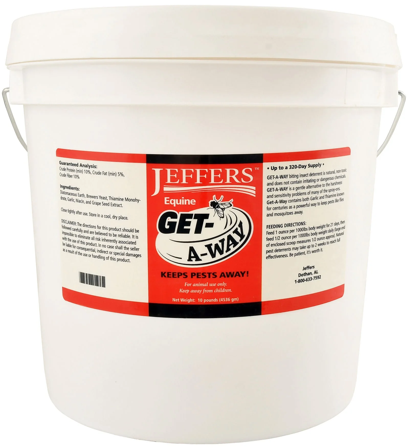 Jeffers Equine Get-A-Way Feed-Thru Biting Insect Deterrent Supplement for Horses - Image 7
