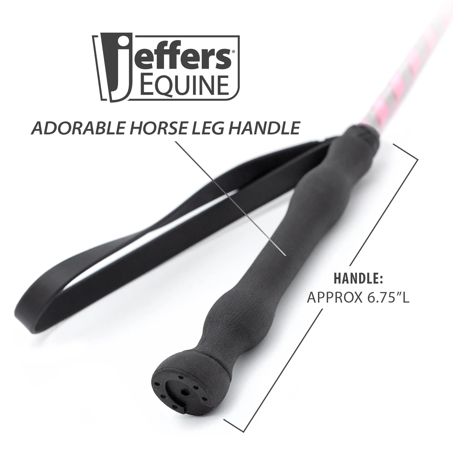 Jeffers Glitter Ribbon 26 Inch Riding Crop - Image 8