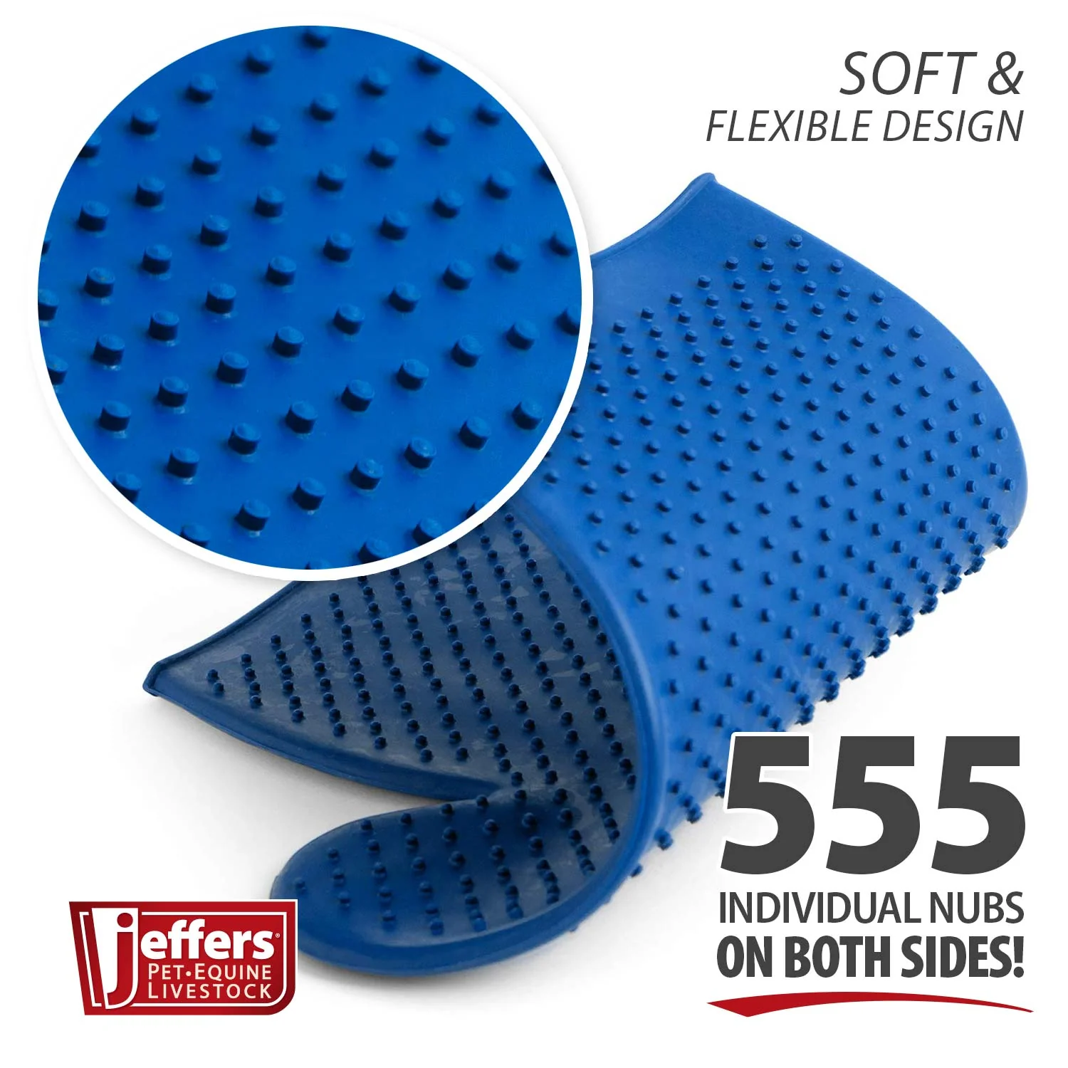 Jeffers GROOMIT - Rubber Grooming Glove for Animals - Image 6