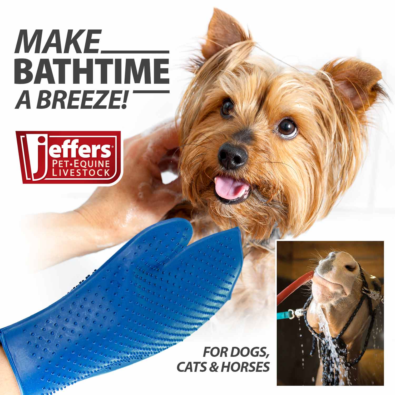 Jeffers GROOMIT - Rubber Grooming Glove for Animals - Image 8