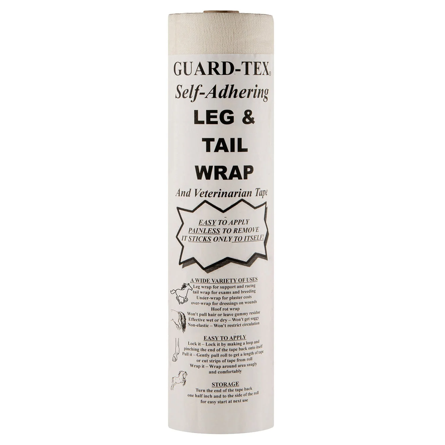 Guard-Tex Self-Adhering Leg & Tail Wrapping Tape for Horses, 4 pack - Image 2