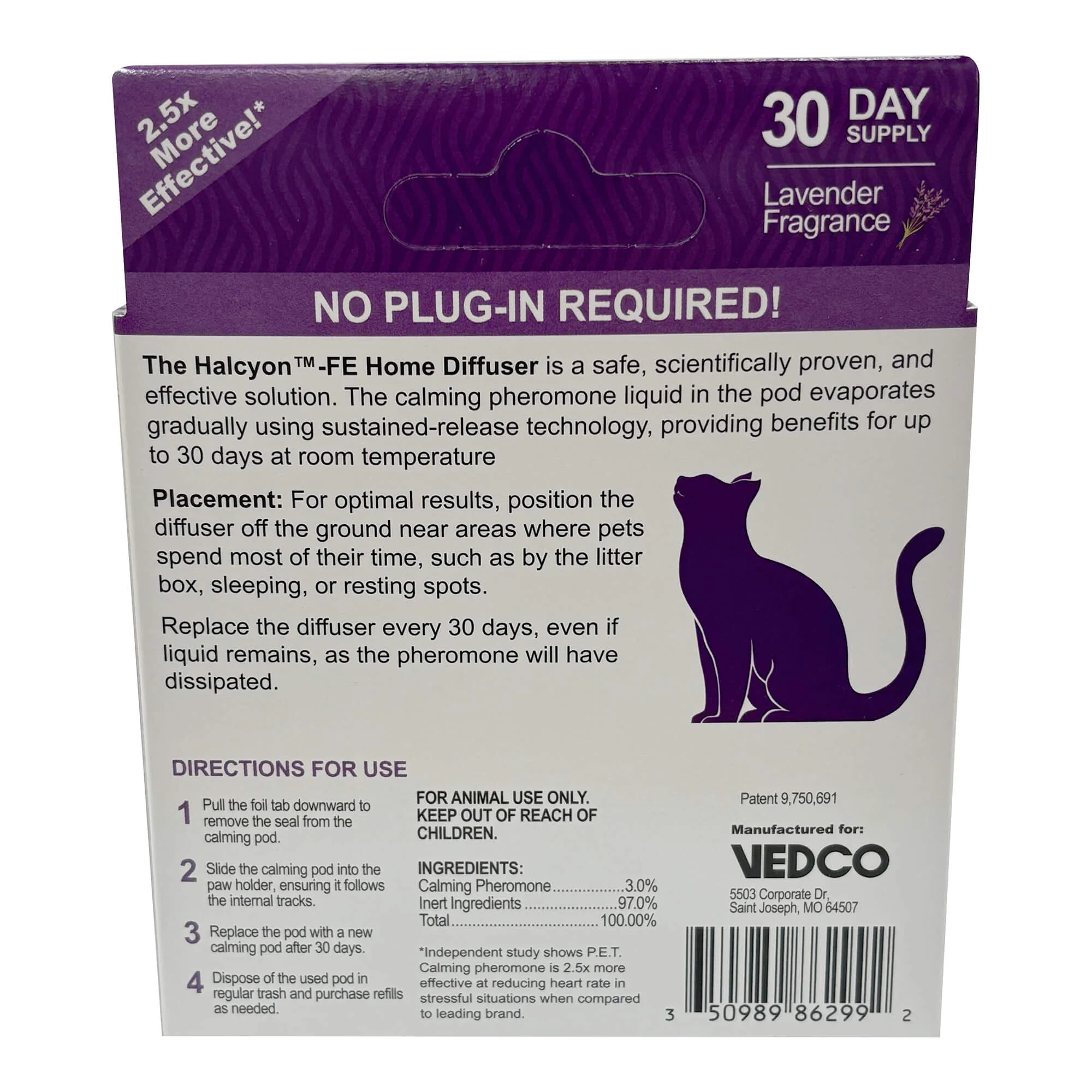 Halcyon FE Calming Home Diffuser for Cats - Starter Kit & Refills - Image 2