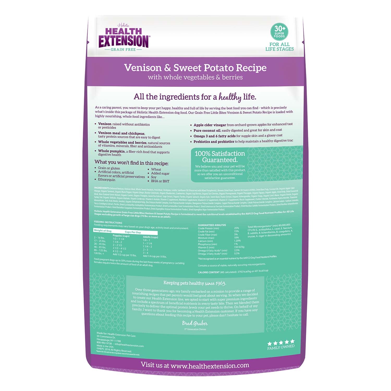 Health Extension Grain-Free Venison Little Bites Small Breed Dry Dog Food - Image 11