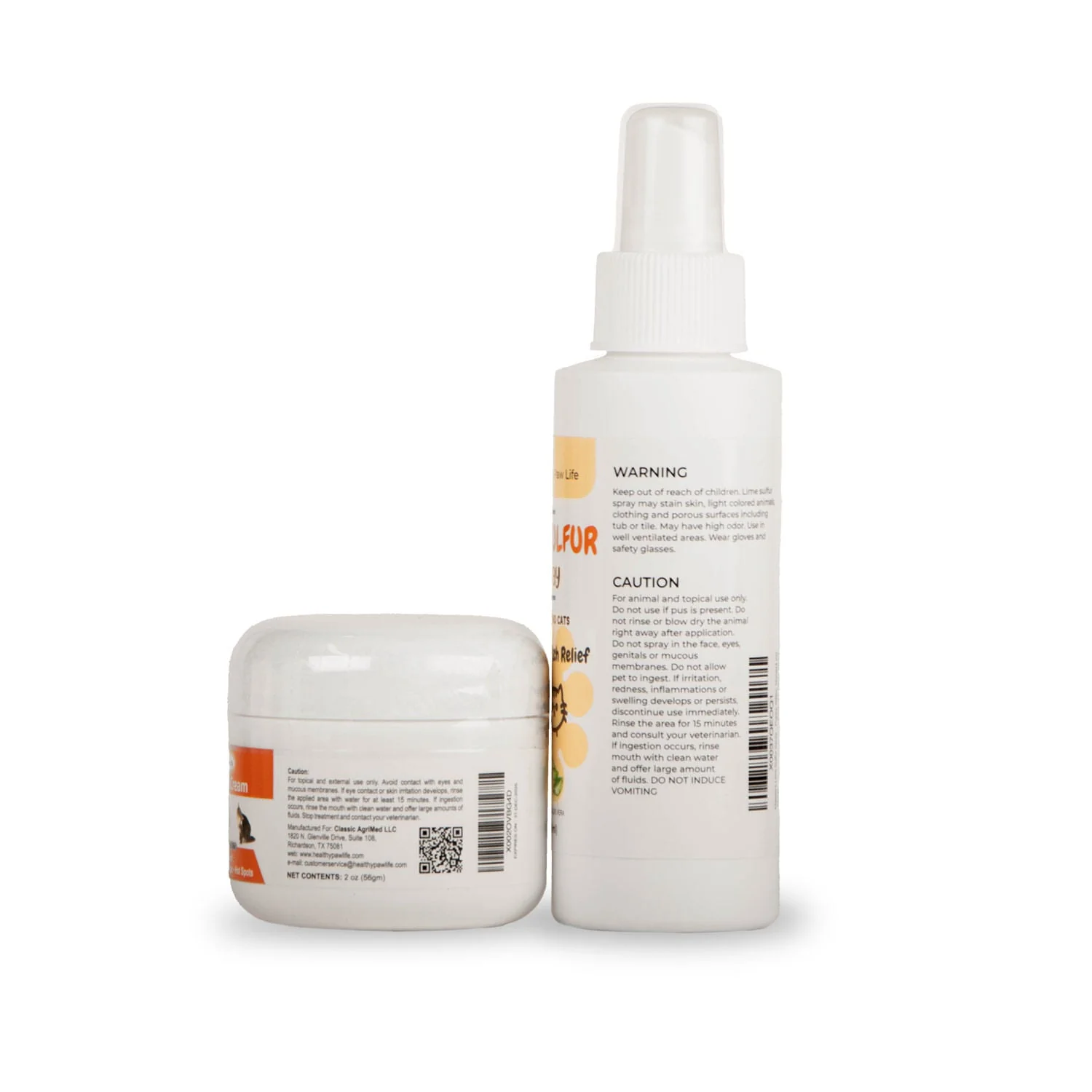 Healthy Paw Life's Bundle of Lime Sulfur Spray (4 oz) and Lime Sulfur Cream (2 oz) - Image 2