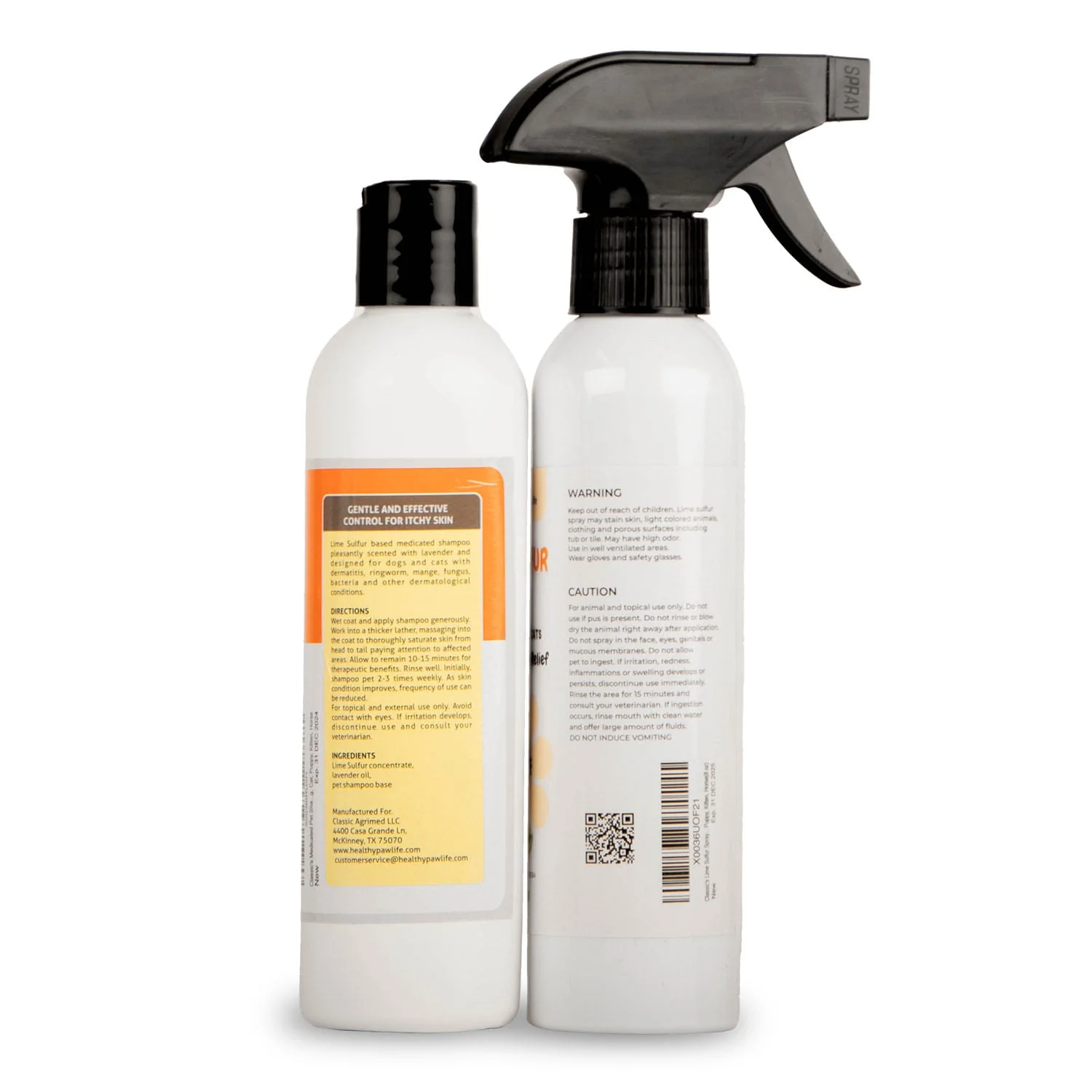 Healthy Paw Life's Bundle of Lime Sulfur Spray (8 fl oz) and Lime Sulfur Shampoo (8 fl oz) - Image 2