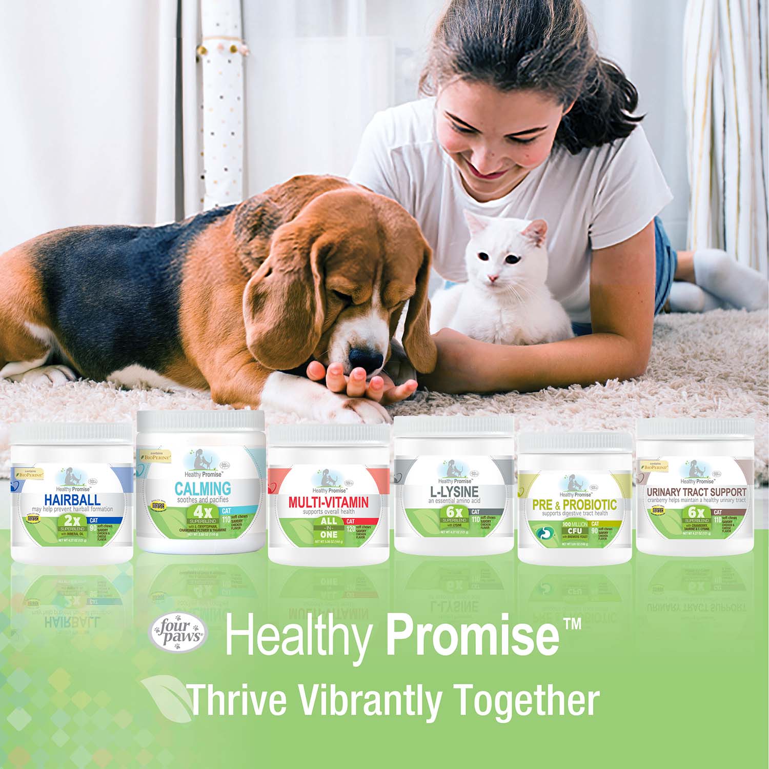 Healthy Promise Cat Hairball Control Soft Chews, Savory Chicken & Cheese, 90 ct - Image 5