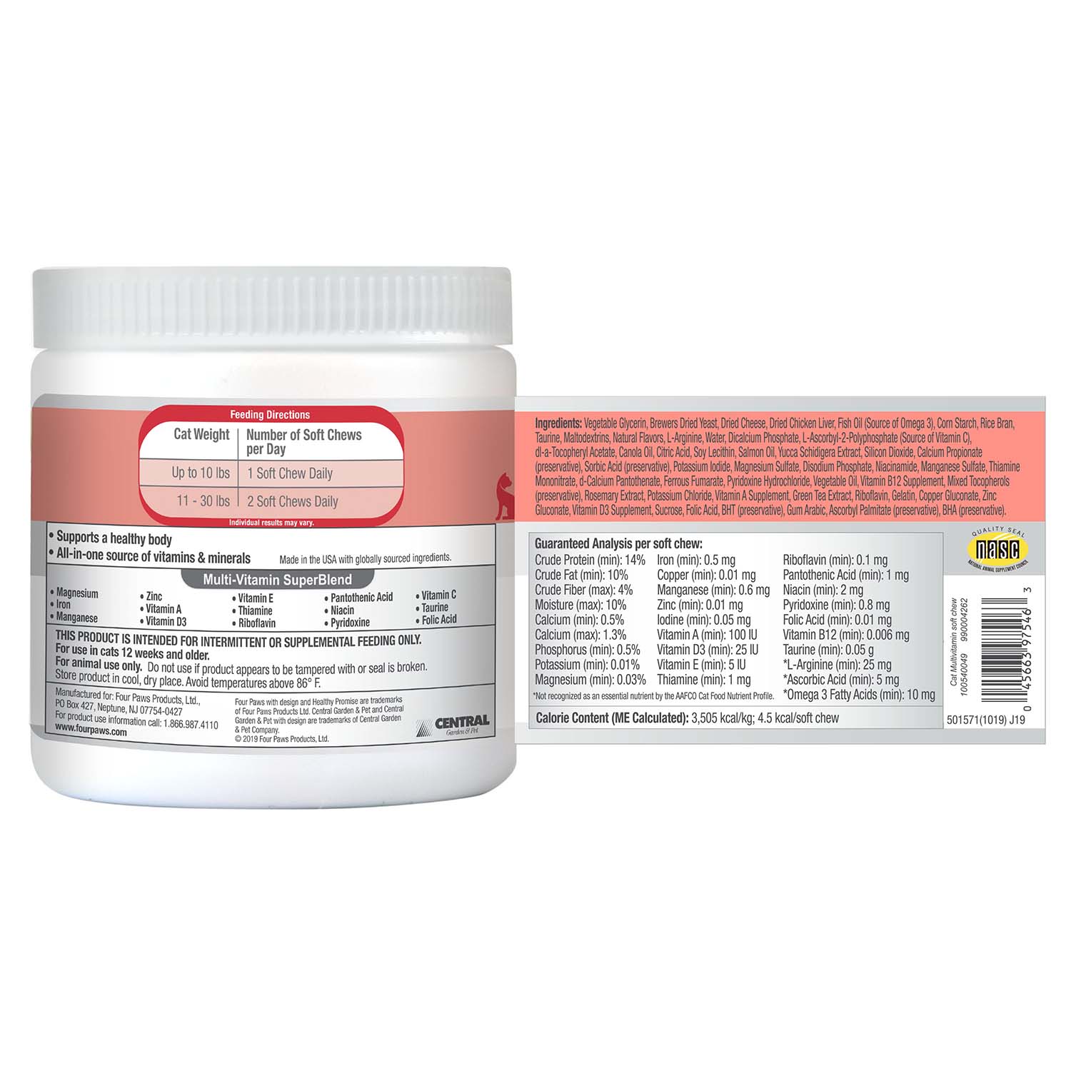 Healthy Promise Multi-Vitamins For Cats, Savory Chicken, 120 ct - Image 2