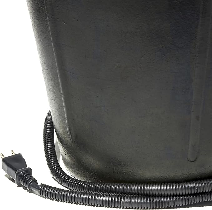 Heated Flat-Back Rubber Bucket for Livestock - Image 4