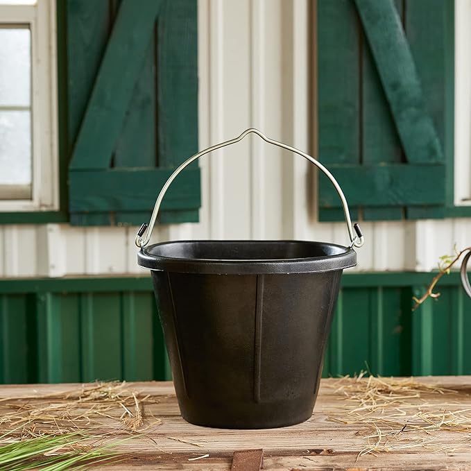 Heated Flat-Back Rubber Bucket for Livestock - Image 5