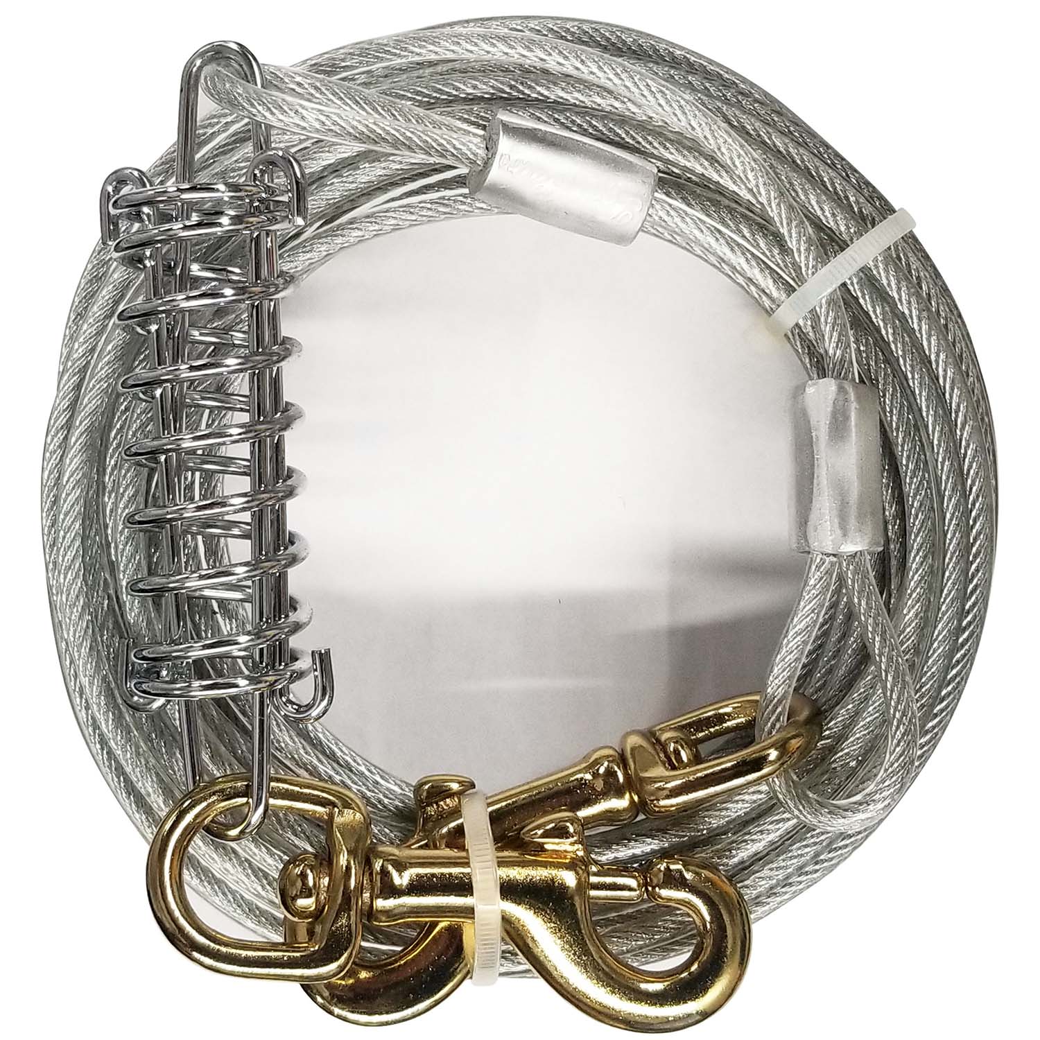 Heavy Weight Dog Tie Out Cable, Silver - Image 12