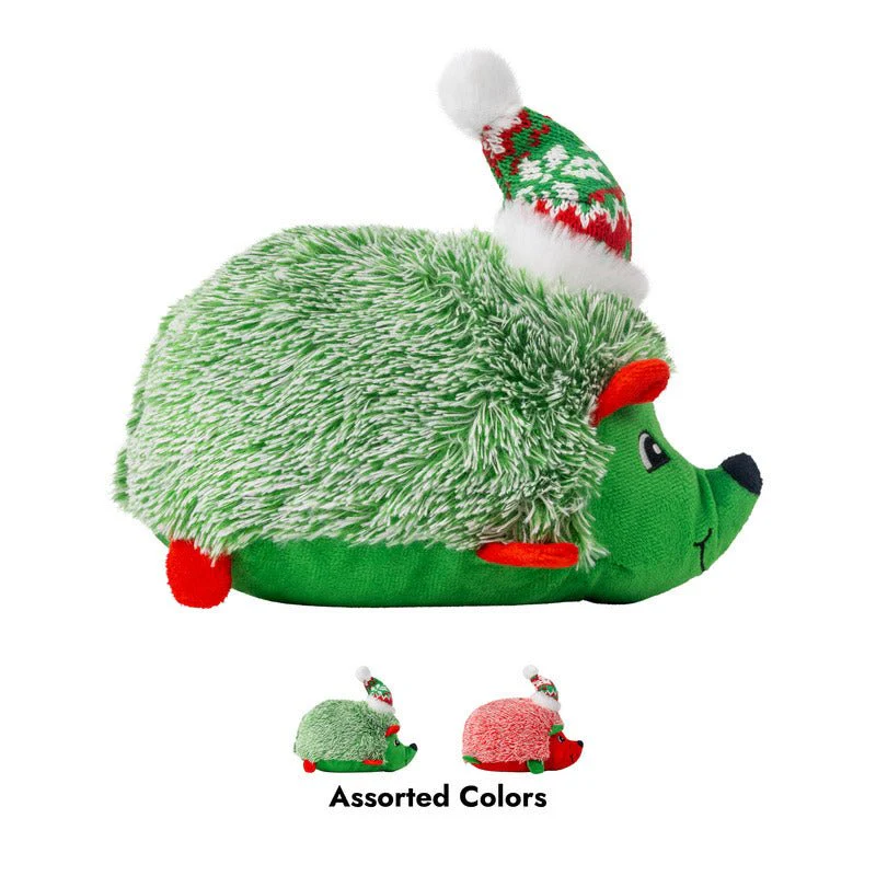 KONG Holiday Comfort Plus HedgeHug Dog Toy with Squeaker, Assorted Colors - Image 5