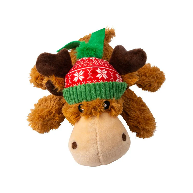 KONG Holiday Cozie⢠Plush Reindeer Dog Toy with Squeaker