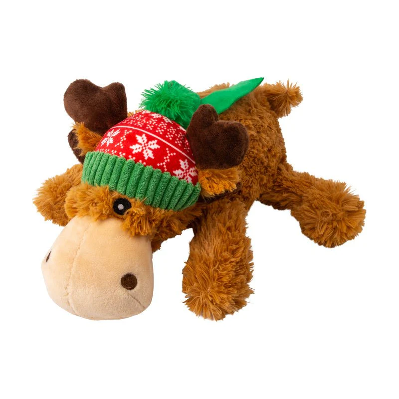 KONG Holiday Cozie⢠Plush Reindeer Dog Toy with Squeaker - Image 6