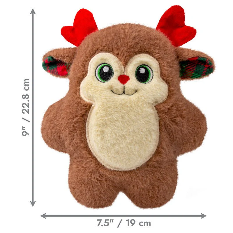KONG Holiday Snuzzles Plush Dog Toy with Squeaker - Image 9