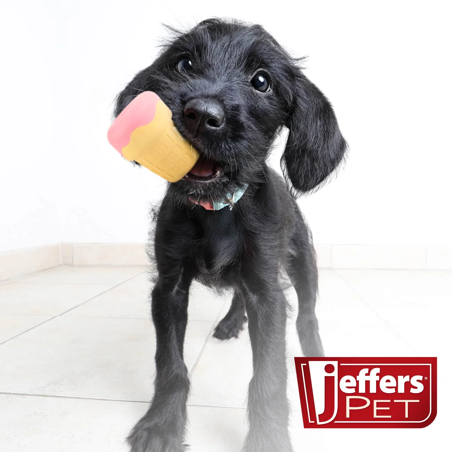 Jeffers Ice Cream Cone Natural Rubber Stuffable Treat Dispensing Dental Dog Chew Toy - Image 6