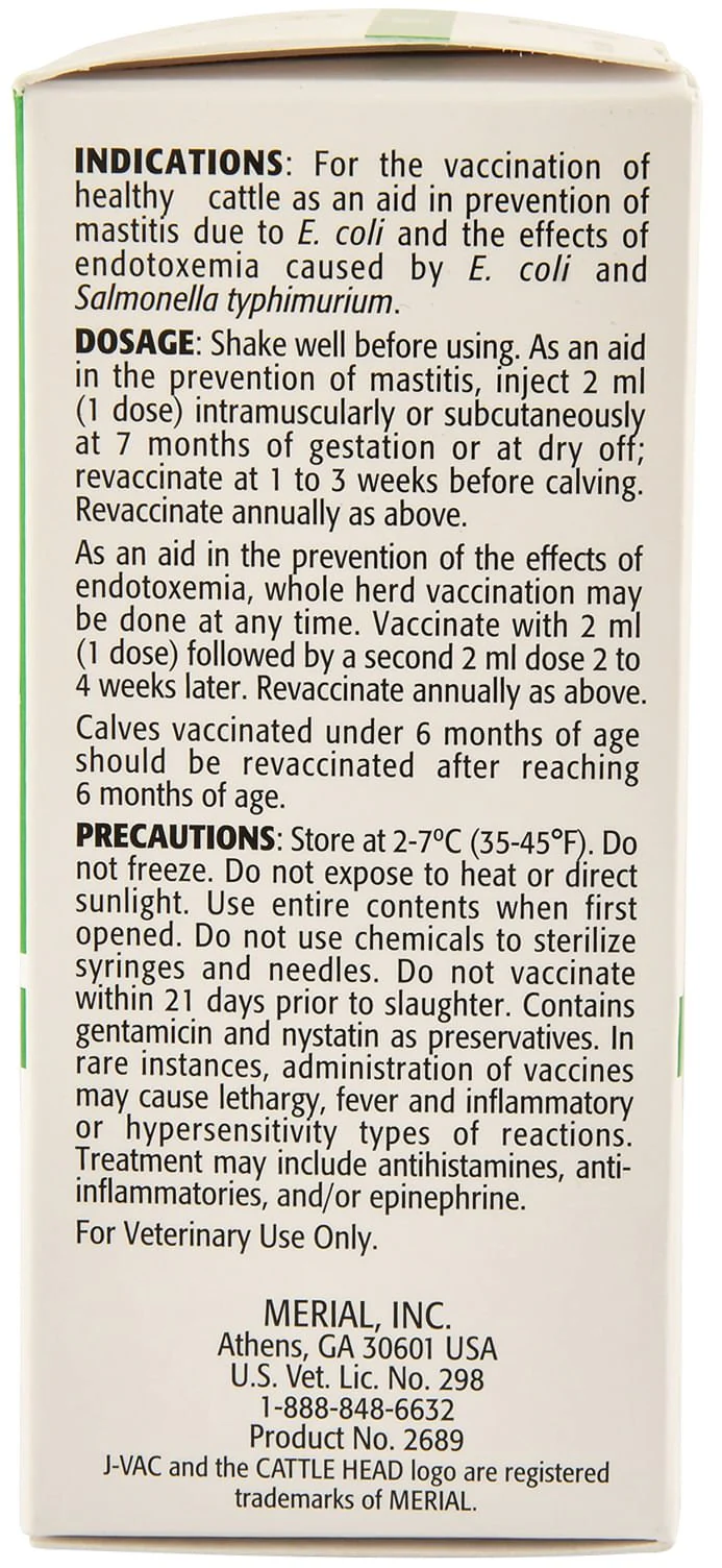 J-Vac E. coli Cattle Vaccine (Killed E. coli) - Image 4