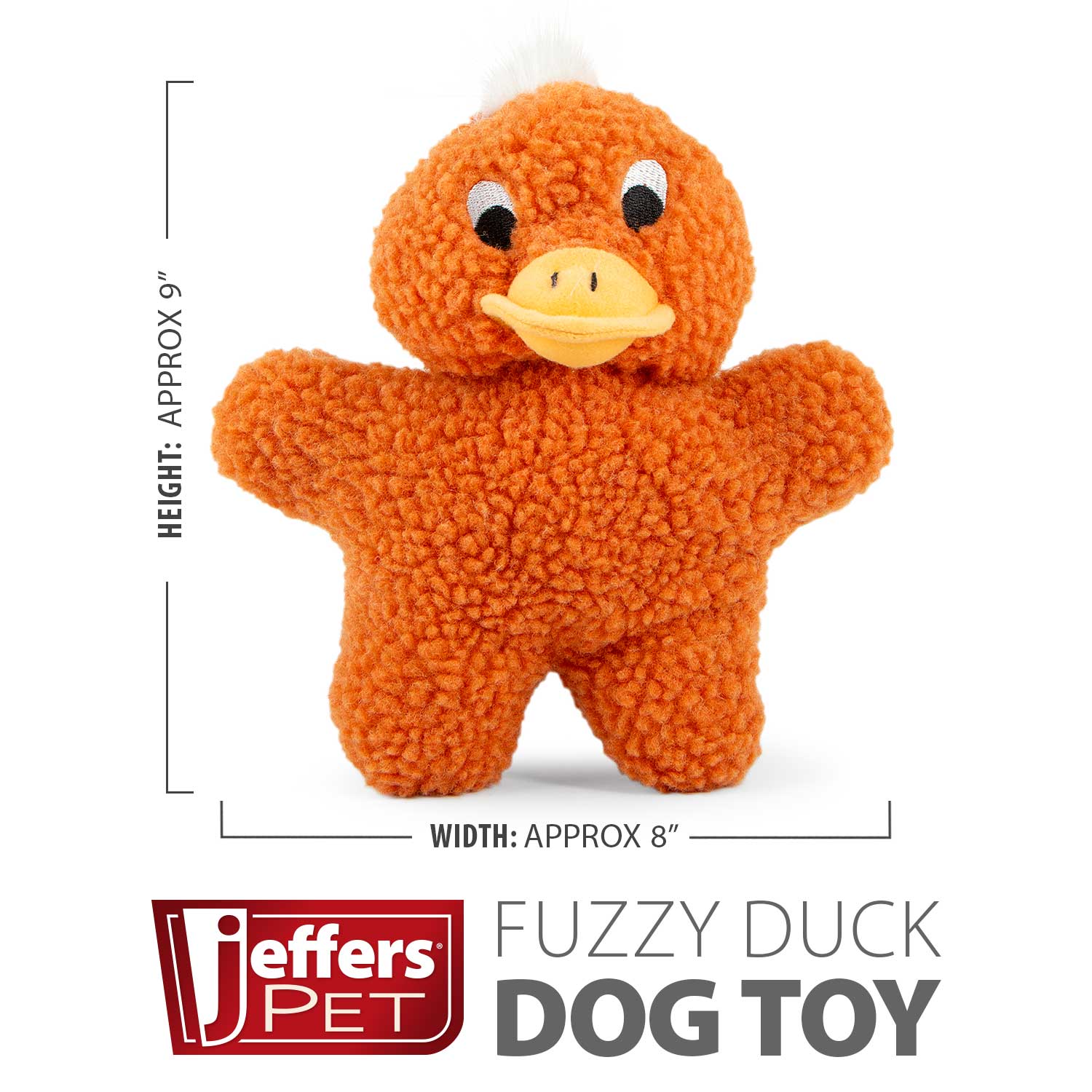 Jeffers Animal Fuzzies Plush Squeaker Dog Toys - Image 12