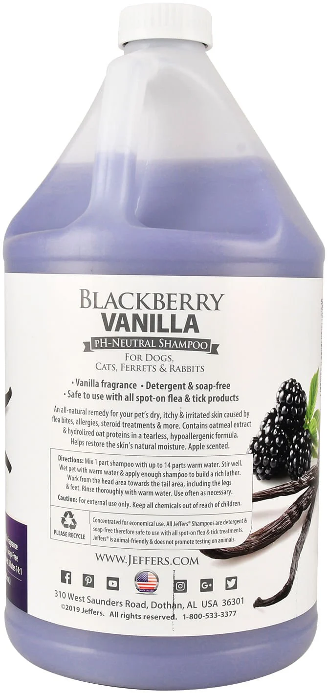 Jeffers Pet Blackberry Vanilla pH-Neutral Pet Shampoo - Image 6