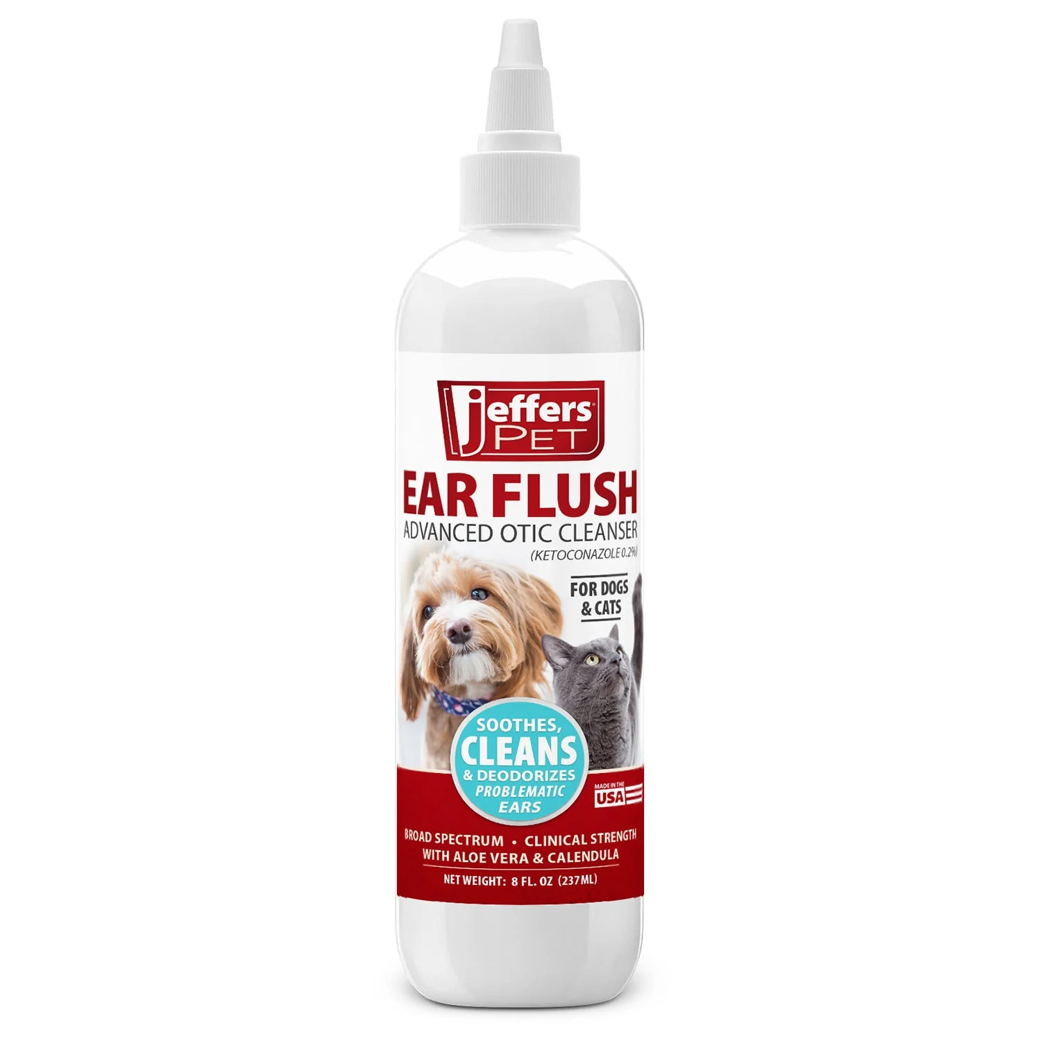 Jeffers Ear Flush and Anti-Itch Ear Drop Bundle for Dogs & Cats - Image 3