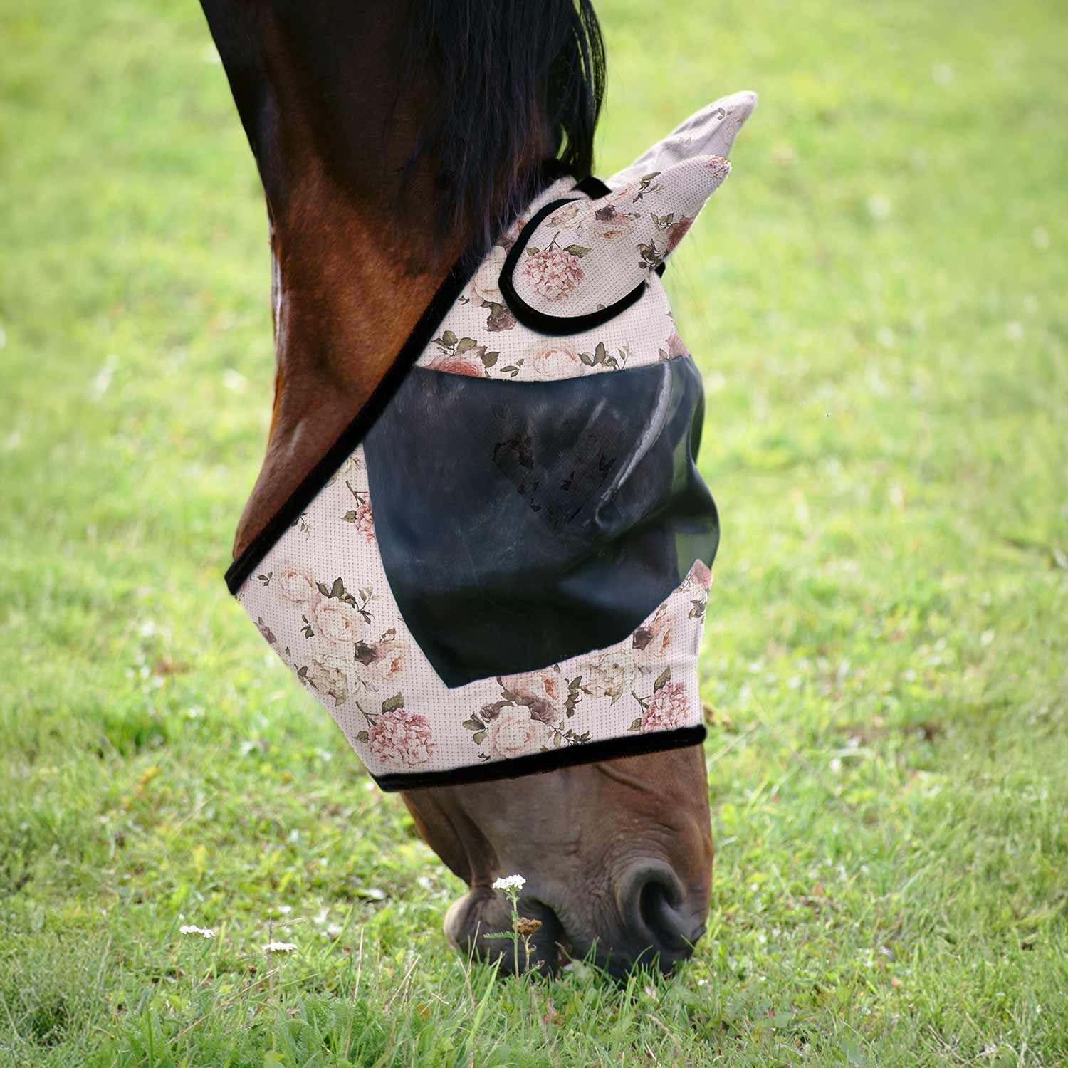 Jeffers Expression Deluxe Mesh Horse Fly Mask with Ears - Image 2