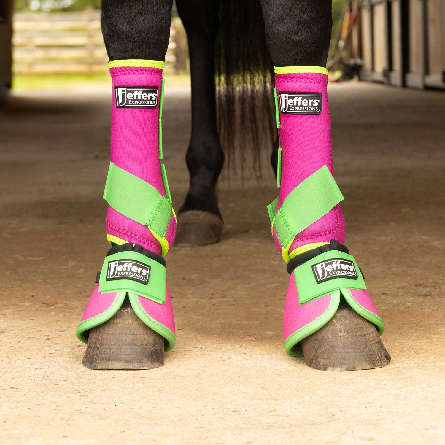 Jeffers Expression Neon Protective Boots for Horses - Image 4