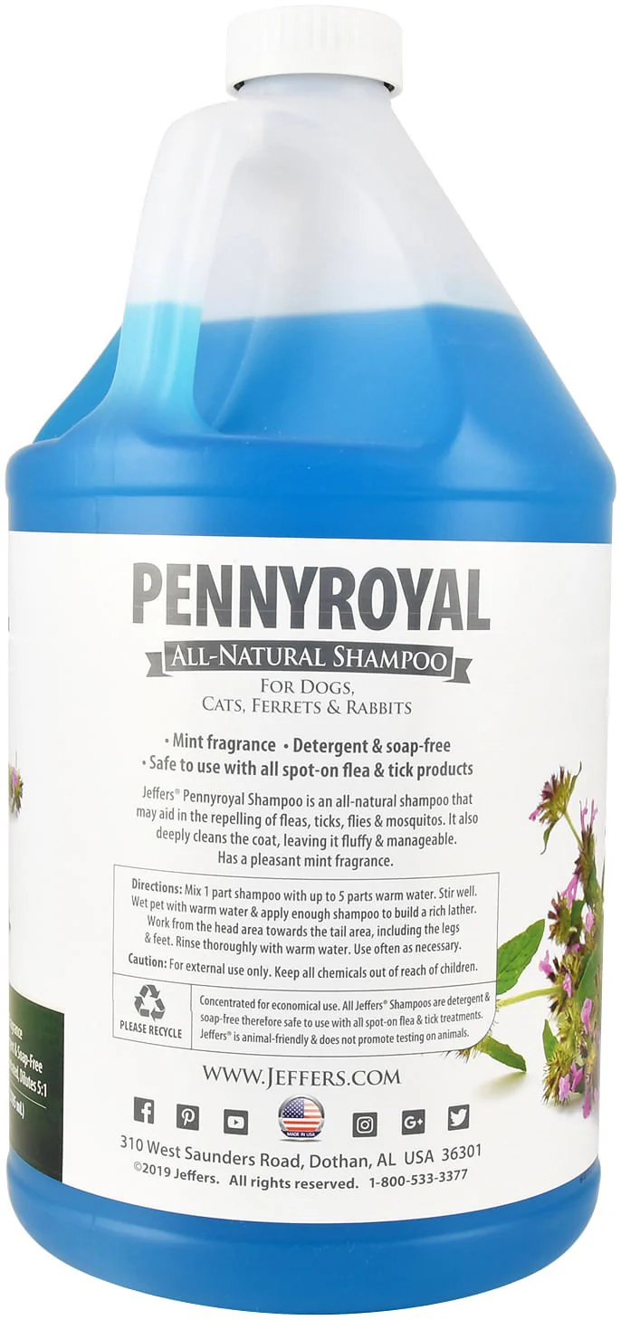 Jeffers Natural Flea & Tick Pennyroyal Dog Shampoo - Aids in Repelling Fleas, Ticks, Flies & Mosquitos - Image 6