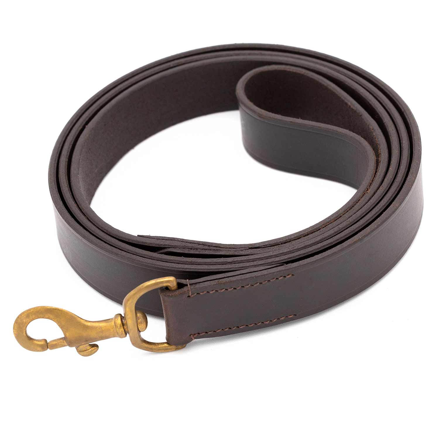 Jeffers Flat Leather Dog Leash with Hand Strap Handle, 6'L - Image 7