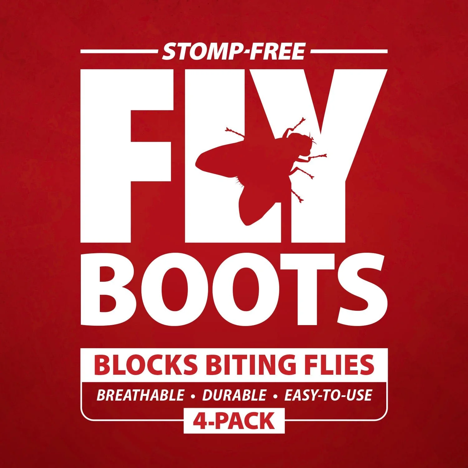 Jeffers Romper Stomper "Stomp-Free" Fly Boots for Horses, 4 pack - Image 2
