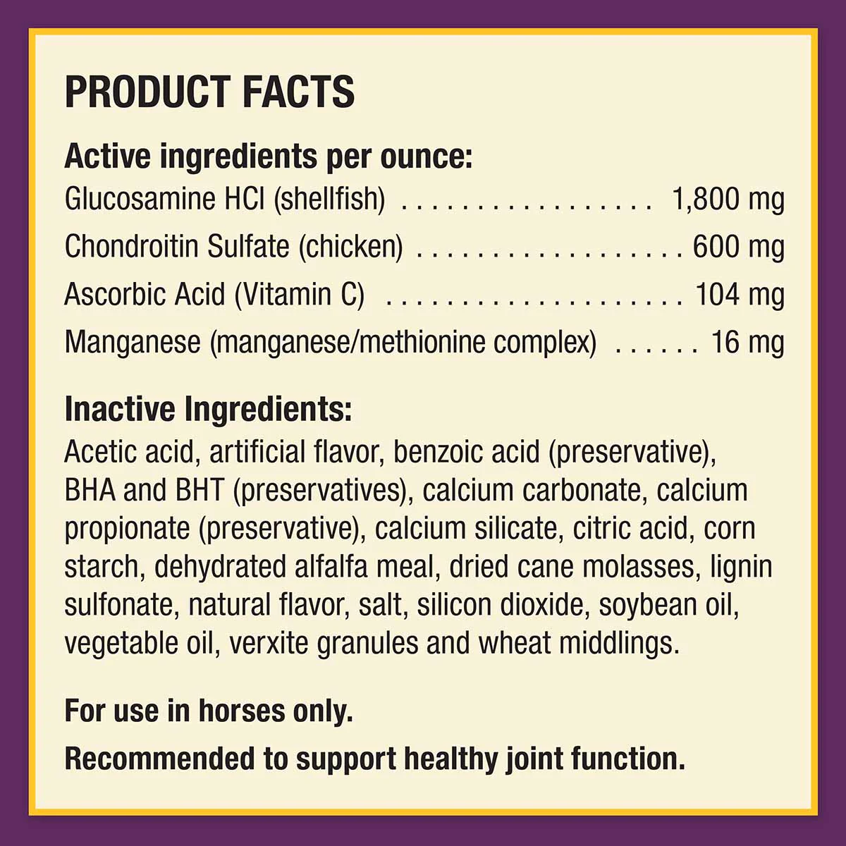Joint Combo™ Pellets with Glucosamine and Chondroitin for Horses - Image 7